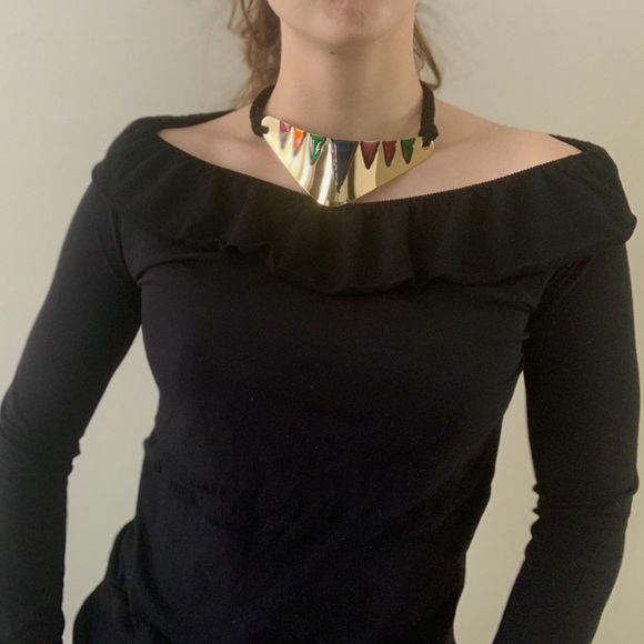 Vintage Alton Lewis Artsy Choker 🖼 - Picture 1 of 5